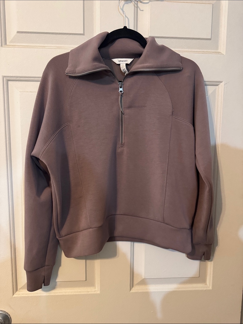 SPANX Mauve Half-Zip Pullover Jacket